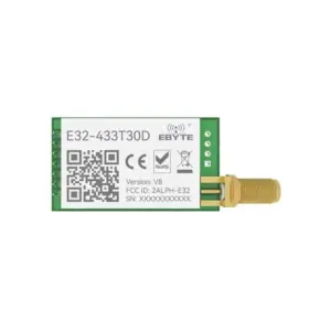 EBYTE E32-433T30D-V8 LoRa Wireless Transceiver Module | 433MHz UART Long Range | 1W Power SMA Antenna