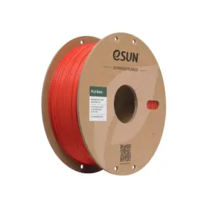 eSUN PLA+ 1.75mm 3D Printing Filament | Enhanced Toughness | Vibrant Red Finish