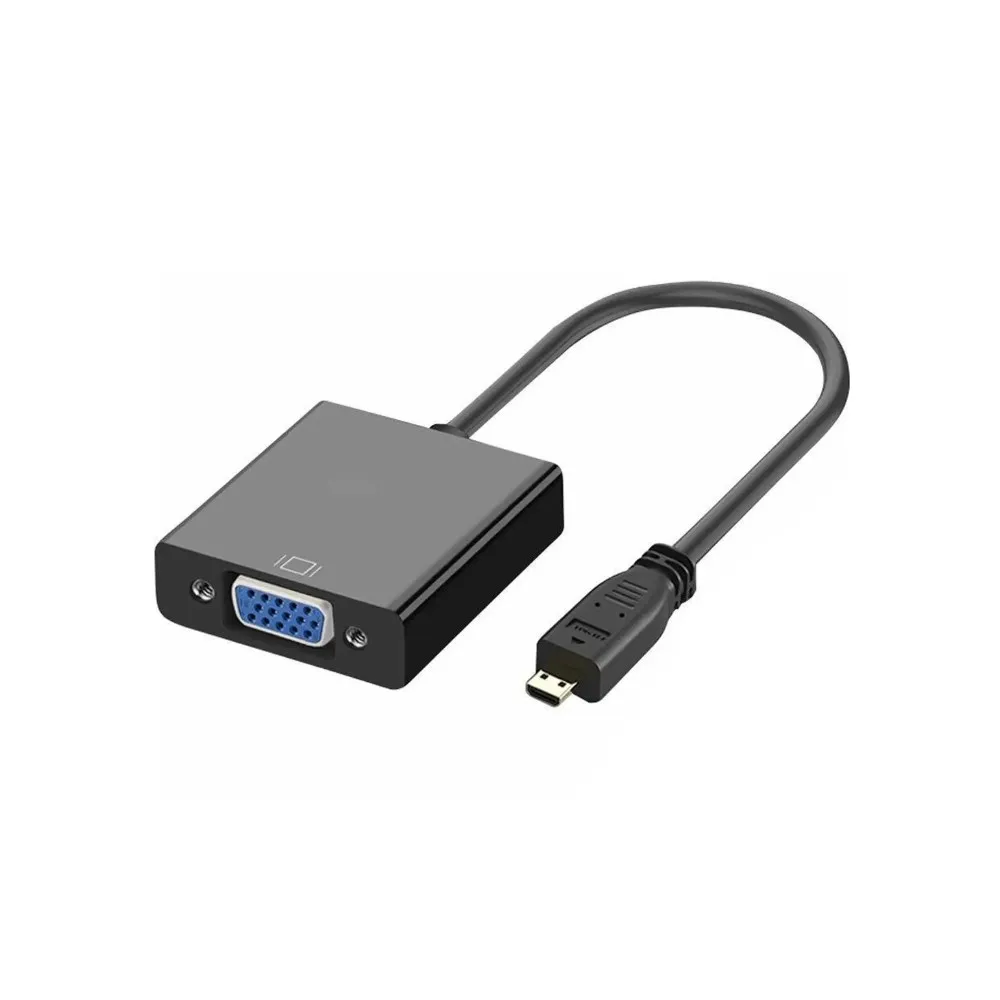 Generic Micro HDMI to VGA Cable - Without Audio | High-Performance Video Conversion | Legacy Display Integration