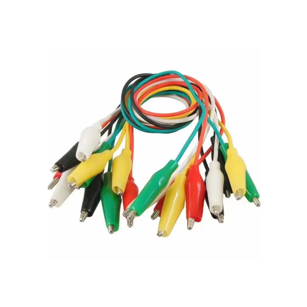 Generic Double-ended Alligator Clips | Secure Prototyping Connections | Versatile Electrical Testing Leads