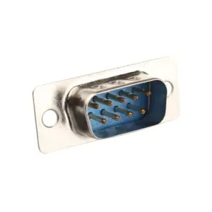 Generic DB9 Male Welded Connector | Robust 9-Pin D-Sub | Solder-Cup Terminals
