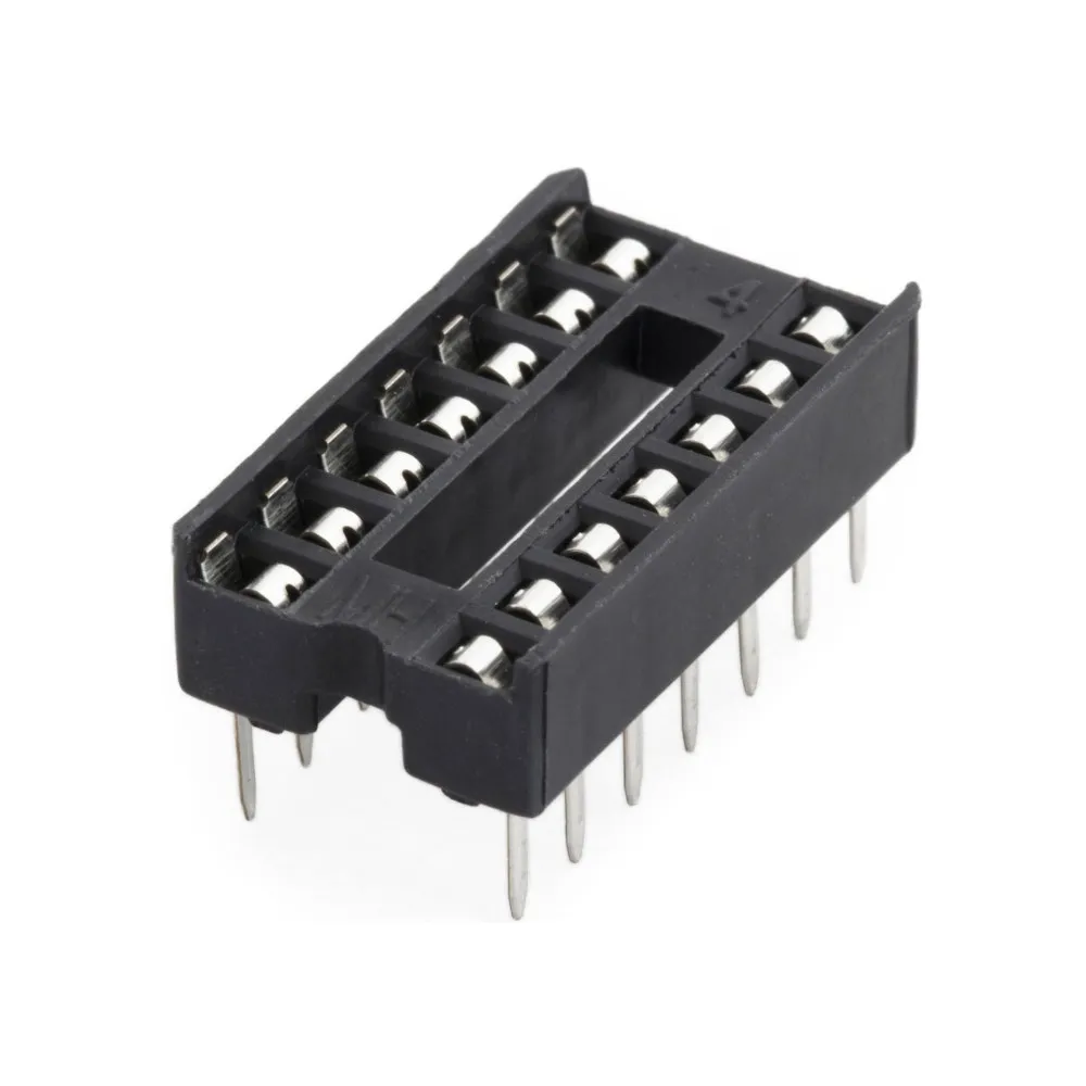 Generic 14 Pin DIP IC Socket | Secure Integrated Circuit Mounting | Breadboard Ready