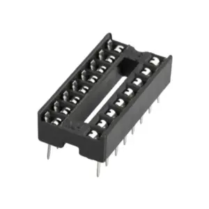 Generic 16 Pin Integrated Circuit (IC) Base DIP Socket | Secure IC Mounting | Breadboard & PCB Compatible