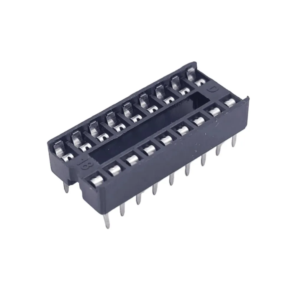 Generic 18 Pin DIP IC Socket | Secure Integrated Circuit Mounting | Easy Prototyping & Replacement