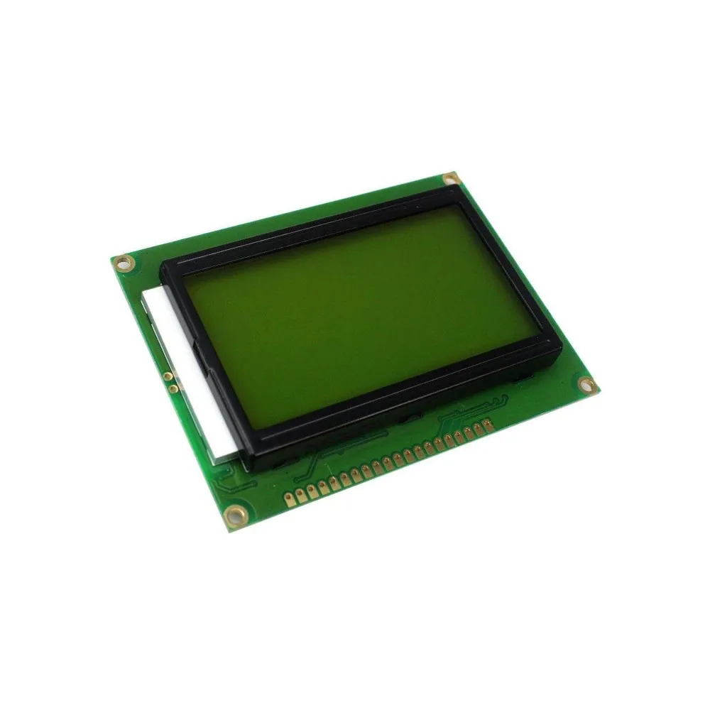 Generic 128x64 Graphic LCD Module | Yellow Backlight | SPI/Parallel Interface