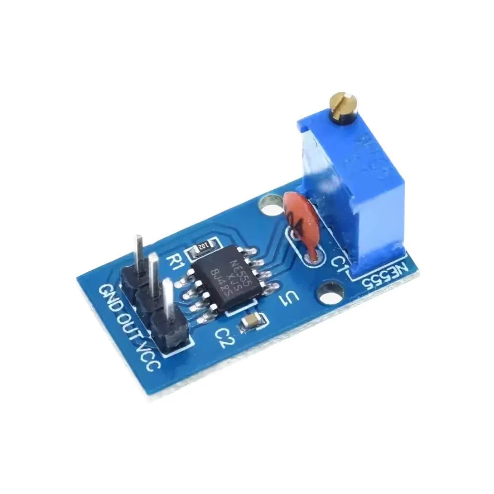 Generic NE555 Frequency Adjustable Pulse Generator Module | Wide Voltage Range | Versatile Signal Generation