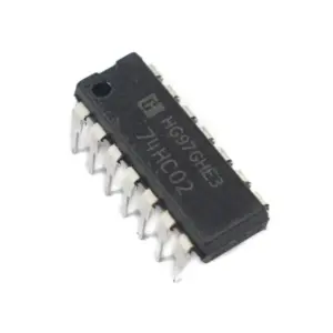 Generic 74HC02 Quad 2-Input NOR Gate IC | High-Speed CMOS Logic | DIP Package Design