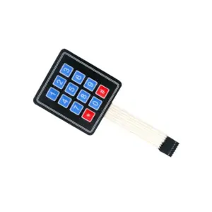 Generic 4x3 Membrane Type Keypad 12 Keys | Tactile Input | Microcontroller Compatible