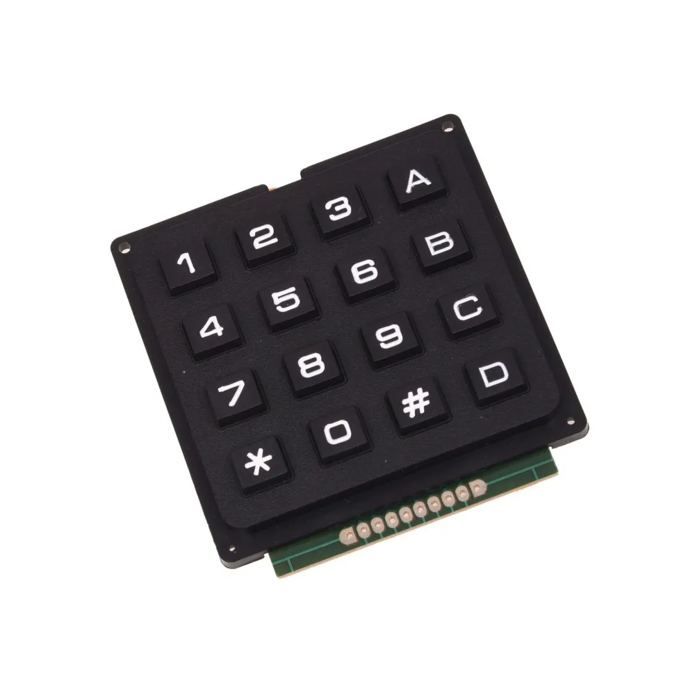 Generic 4x4 Matrix Membrane Keypad Module | 16-Button Input | Microcontroller Interface