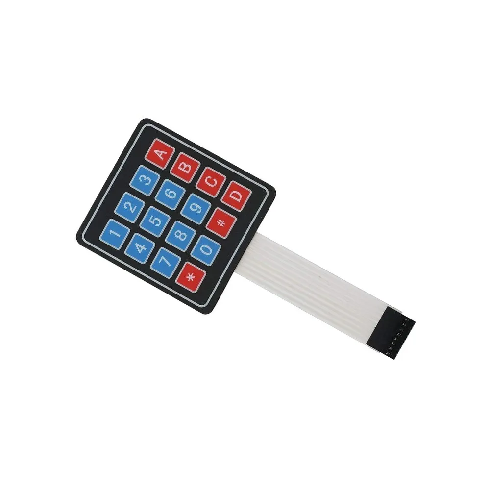 Generic 4x4 Membrane Keypad Module | Digital Matrix Input | Microcontroller Compatible