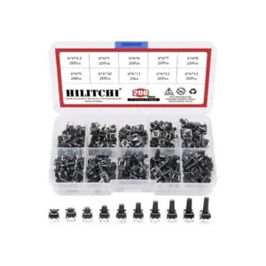 Generic Tactile DIP Switch Kit - Black Assortment (10 Types) | Versatile Control | Prototyping Essentials