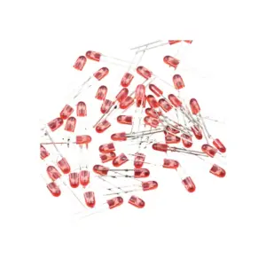 Generic 3mm Red LED - 2V Forward Voltage (Single Unit)