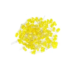 Generic 5mm Yellow LED Light Emitting Diode - Standard Indicator | High Brightness | Energy Efficient