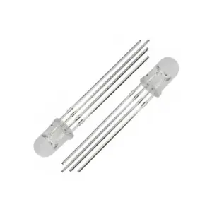 Generic 5mm RGB LED - Common Cathode, Diffused Lens | Arduino Compatible | Multi-Color Output