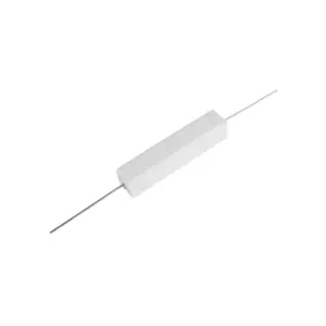 Generic 100 Ohm 10W 5% Axial Lead Ceramic Wire Wound Resistor - White (Single Unit)
