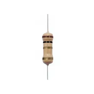 Generic 1 Ohm Carbon Film Resistor - 0.25W Power Rating (250mW) - 5% Tolerance (Pack of 10)