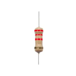 Generic 2.2K Ohm Carbon Film Resistor - 0.25W 5% Tolerance (1 Piece)