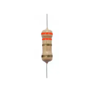 Generic 3.3 Ohm Carbon Film Resistor - 0.25W 5% Tolerance (Single Unit)