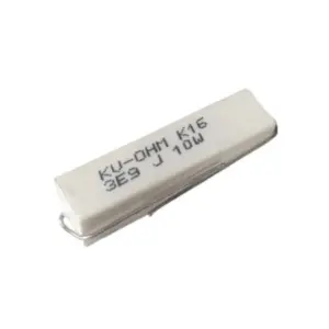 Generic 3E9 10W 5% Axial Lead Ceramic Encased White Wire Wound Resistors - Robust Power Handling | High Stability