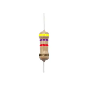 Generic 4.7K Ohm Carbon Film Resistor - 0.25W 5% Tolerance (Single Unit)