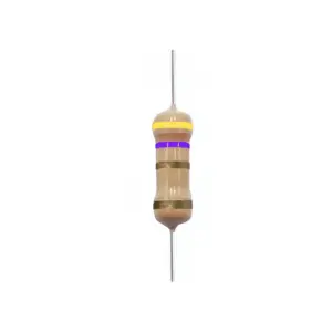 Generic 4.7 Ohm Carbon Film Resistor - 0.25W, 5% Tolerance