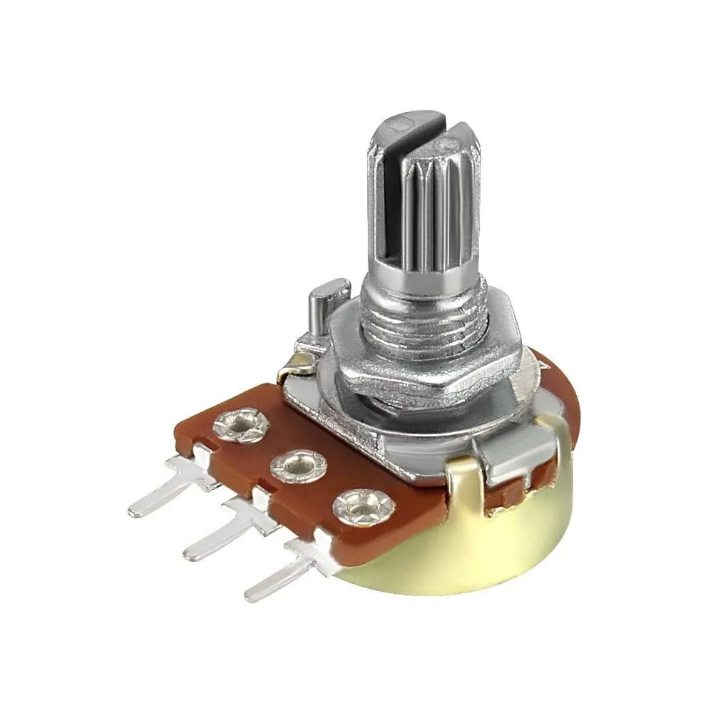 Generic Metal Potentiometer - 10k Ohm (Single Unit)