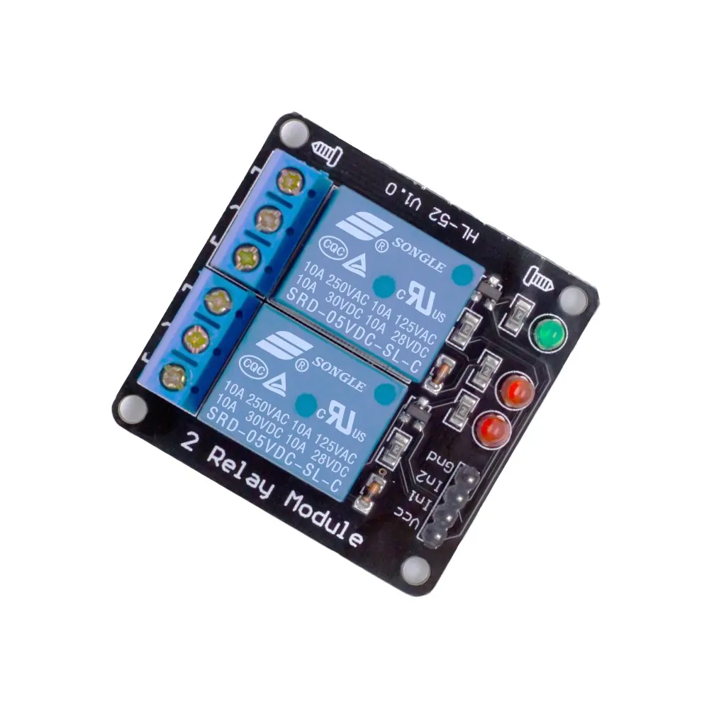 Generic 2 Channel 5V Relay Module | Opto-Isolated | High Current Switching