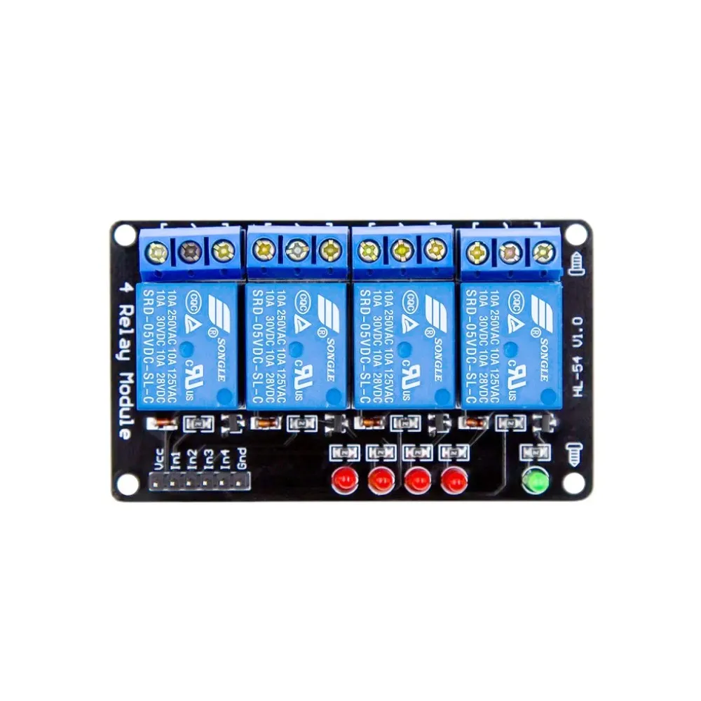 Generic 4-Channel 5V Relay Module | High Current Switching | Opto-Isolated Control