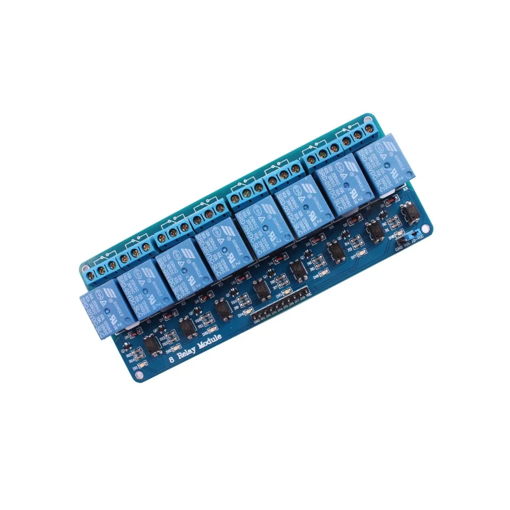 Generic 5V 8 Channel Relay Module | High-Current Switching | Microcontroller Compatible