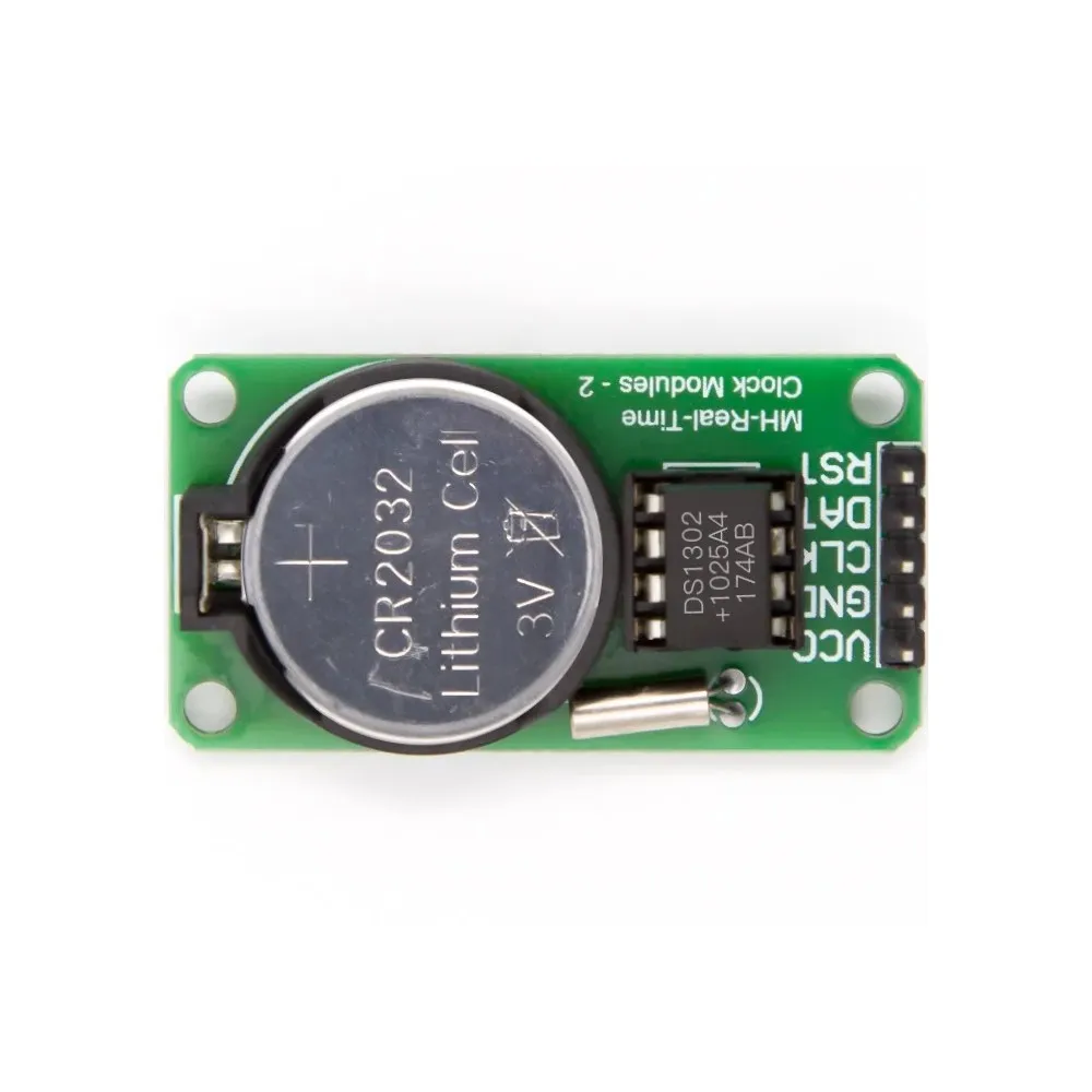Generic DS1302 Real Time Clock Module RTC | Battery Backup | 3-Wire Interface for Microcontrollers