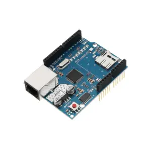 WIZnet W5100 Ethernet Shield | High-Speed SPI Interface | Integrated MAC & PHY for Arduino