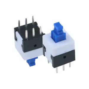 Generic 6 Pin DPDT Push Switch - Self-Locking (1 Pcs)