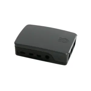 Raspberry Pi Official Pi 4 Case Black Grey | Robust ABS Enclosure | Full Port Accessibility