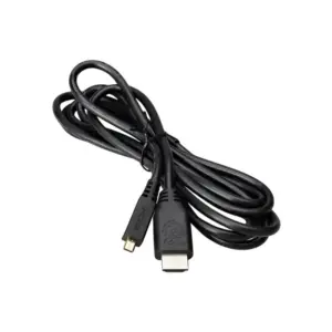 Raspberry Pi Official Micro-HDMI to Standard HDMI Cable | High-Definition Video | Robust Build