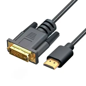 1.5M Pure Copper HDMI to DVI Cable with Shielding