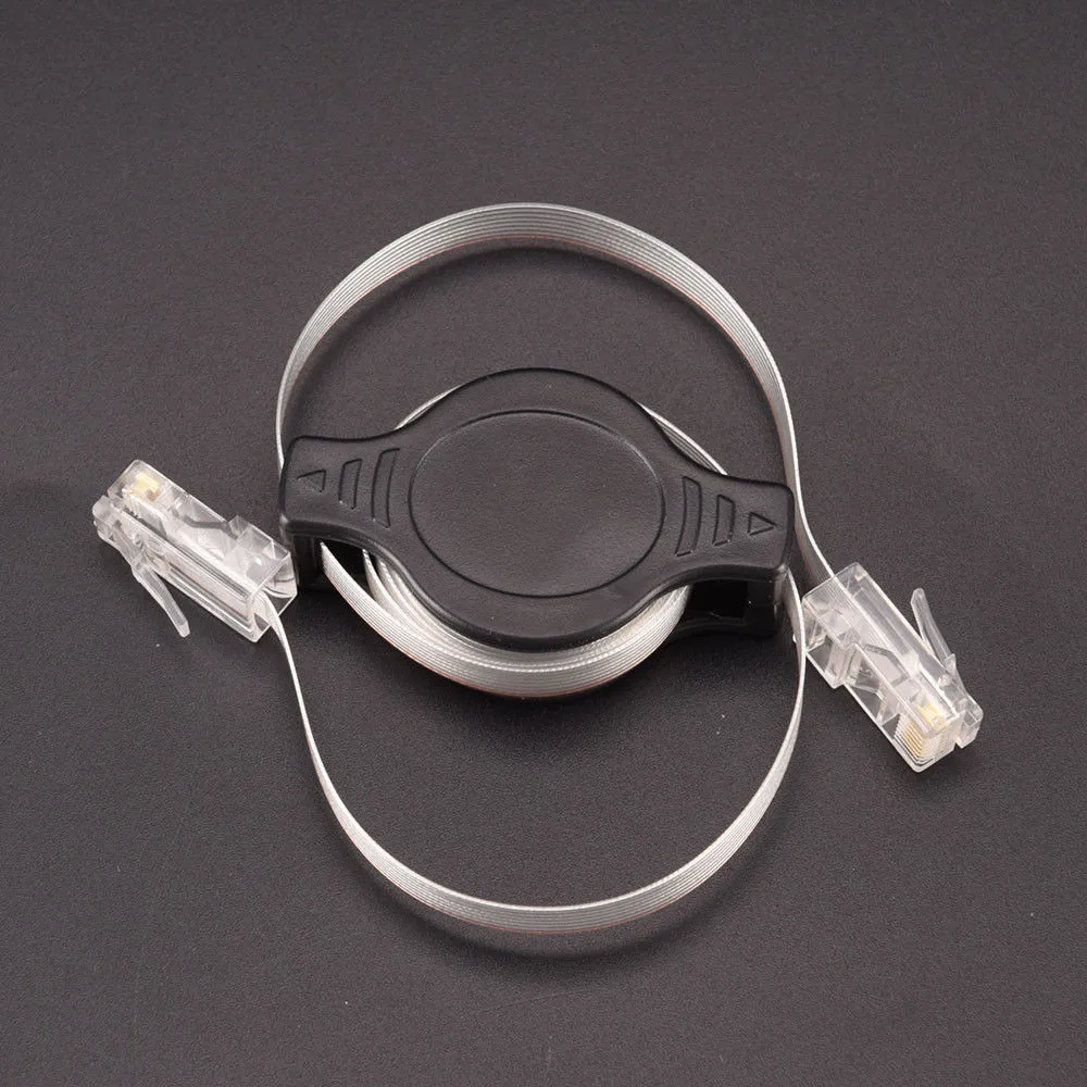1.5m Retractable RJ45 CAT5E Travel Network Cable - Image 2