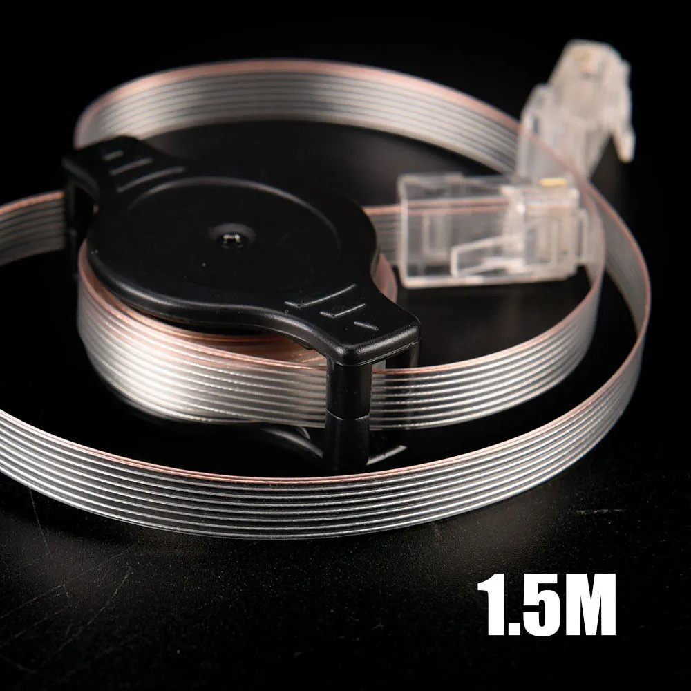 1.5m Retractable RJ45 CAT5E Travel Network Cable - Image 4