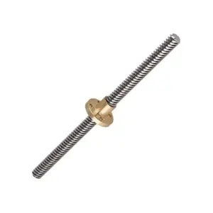 1000mm 4-Start Lead Screw 8mm Thread with Brass Nut