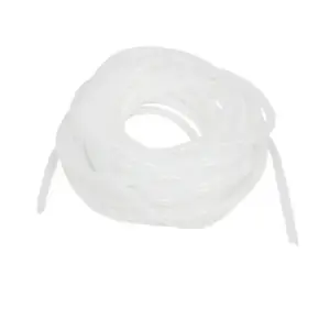 10mm White Spiral Wire Wrap Band - 10M Length