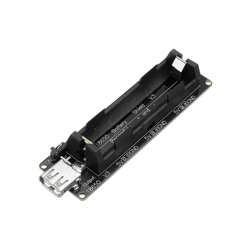 18650 Battery Holder & Power Supply for Raspberry Pi 3B/3B+