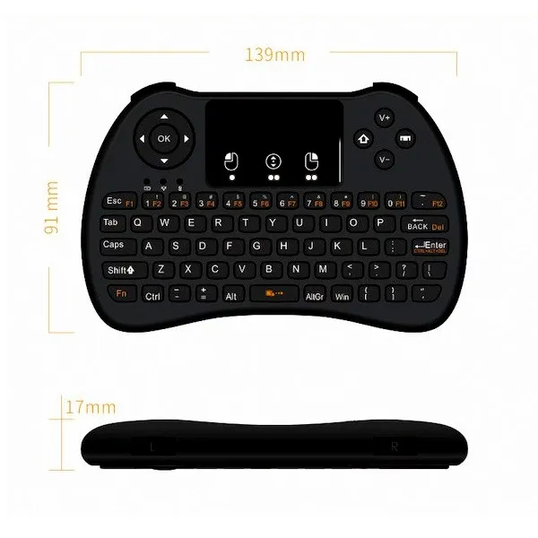 2.4G Wireless Mini Keyboard & Trackpad for Raspberry Pi - Image 4