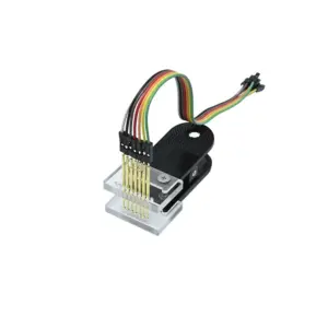 2.54mm PCB Clip Clamp 1x7P Gold-plated Pogo Pin Fixture