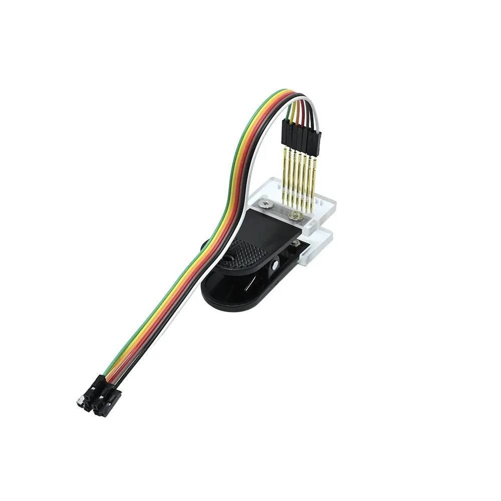 2.54mm PCB Clip Clamp 1x7P Gold-plated Pogo Pin Fixture - Image 3