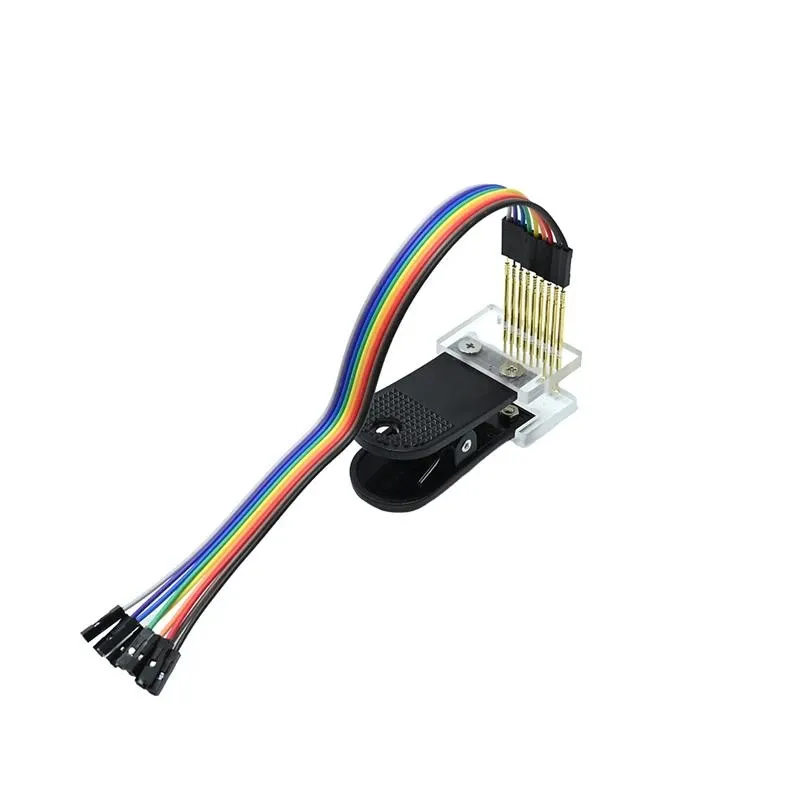 2.54mm PCB Pogo Pin Clip Fixture - Gold-Plated 1x9P - Image 3