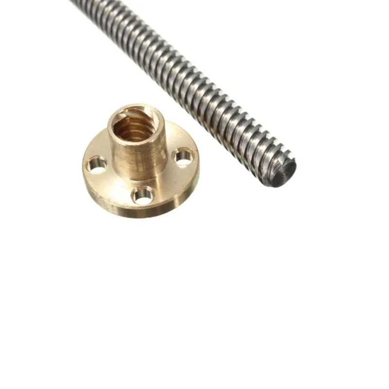 200mm Trapezoidal 4-Start Lead Screw with Copper Nut - Image 2
