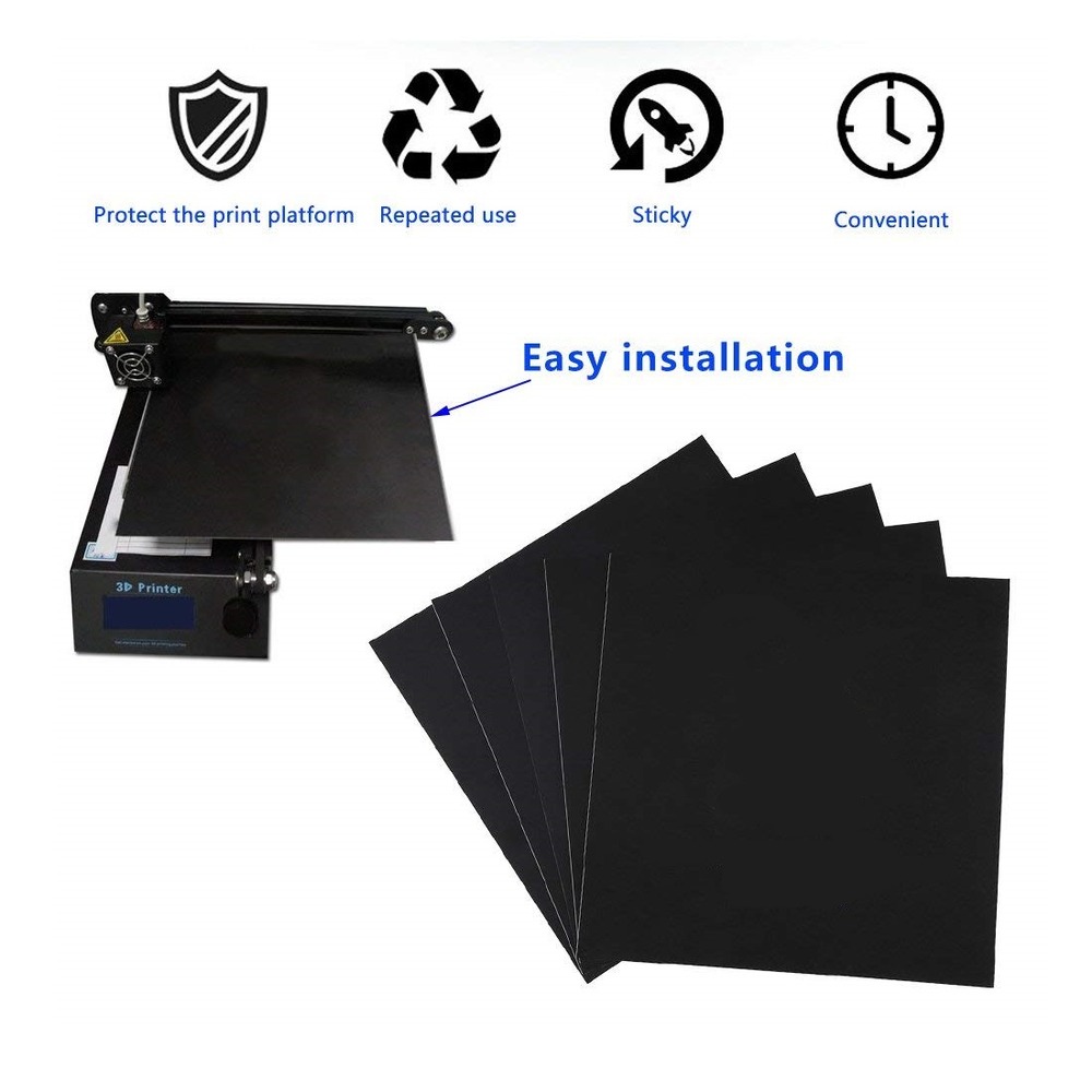 220x220mm Frosted Heated Bed Sticker for 3D Printer - Image 3