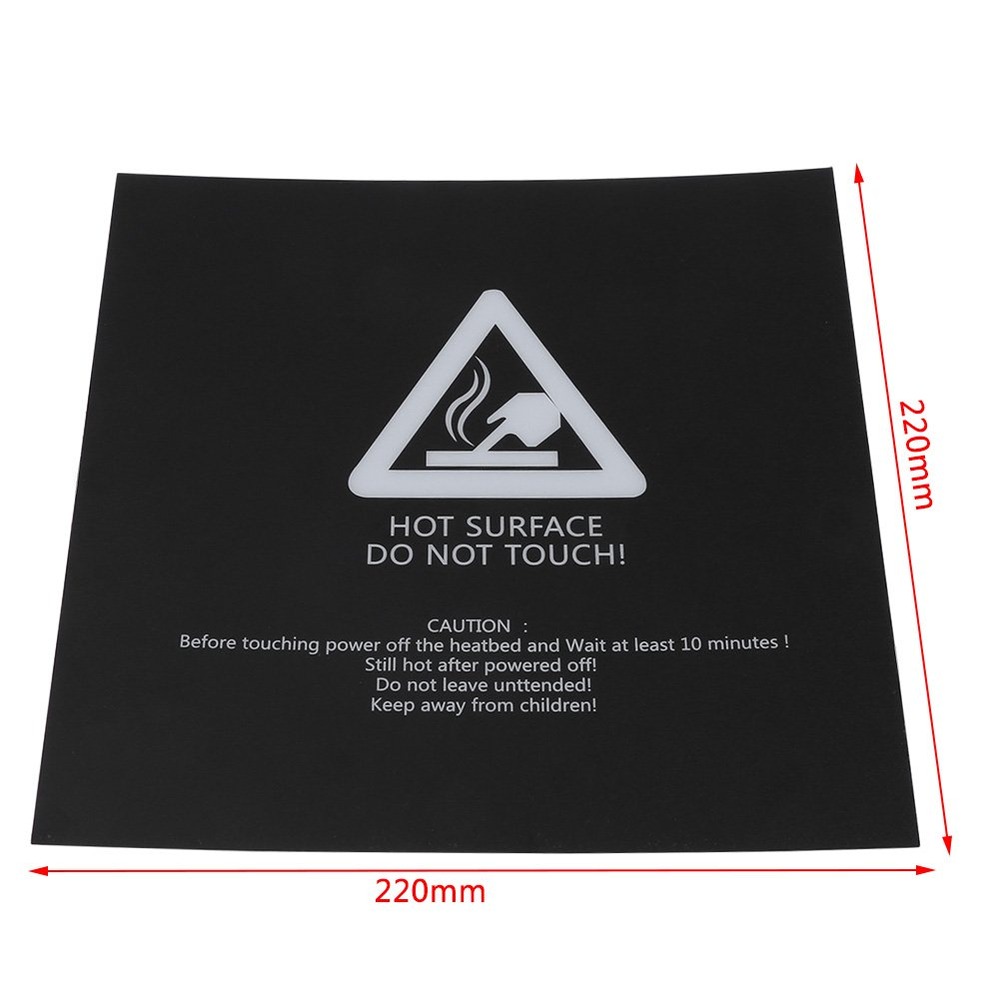220x220x0.5mm 3D Printer Hot Bed Build Plate Tape - Image 2