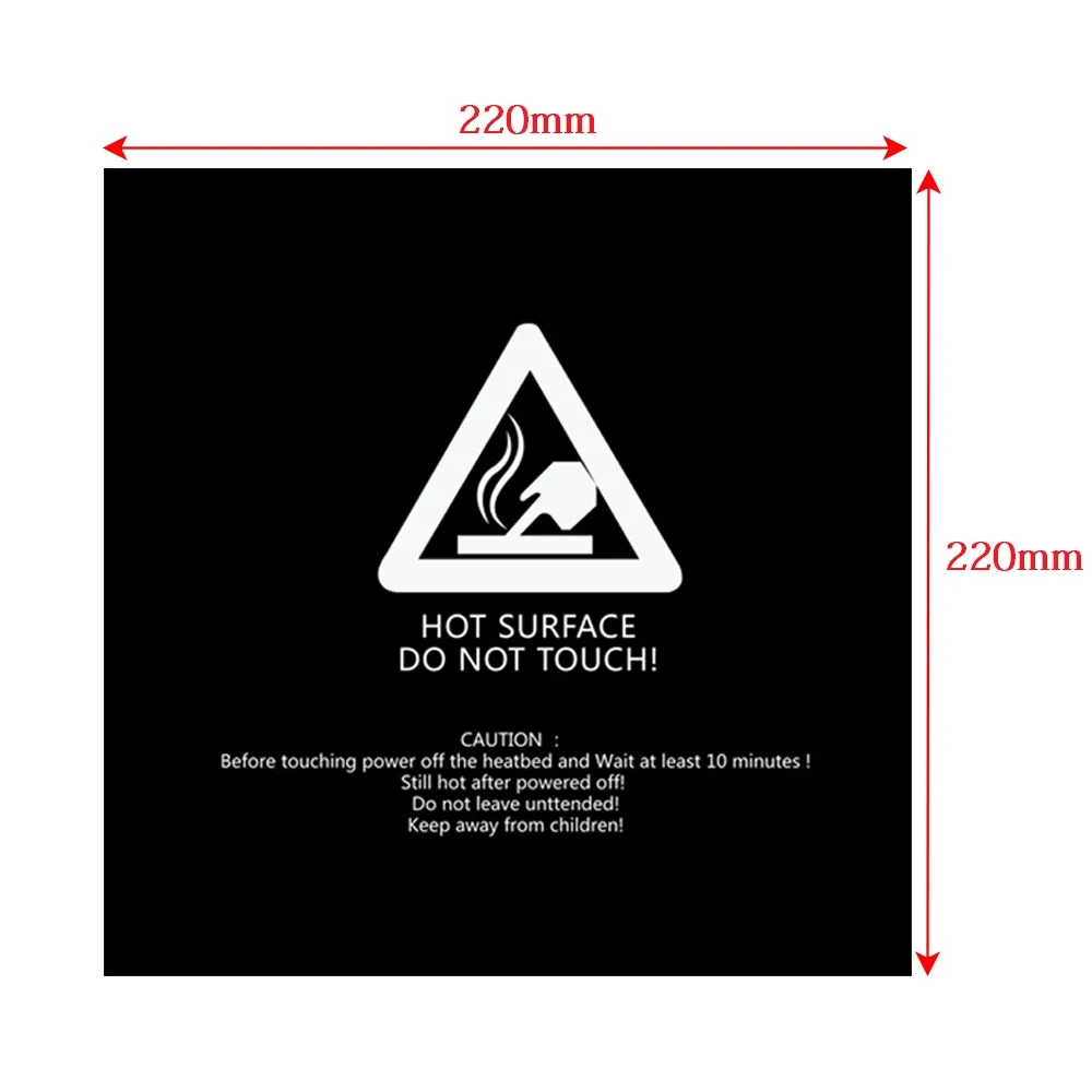 220x220x0.5mm 3D Printer Hot Bed Build Plate Tape - Image 6