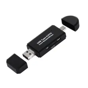 3-in-1 USB-C/OTG SD/MicroSD Card Reader - 5Gbps