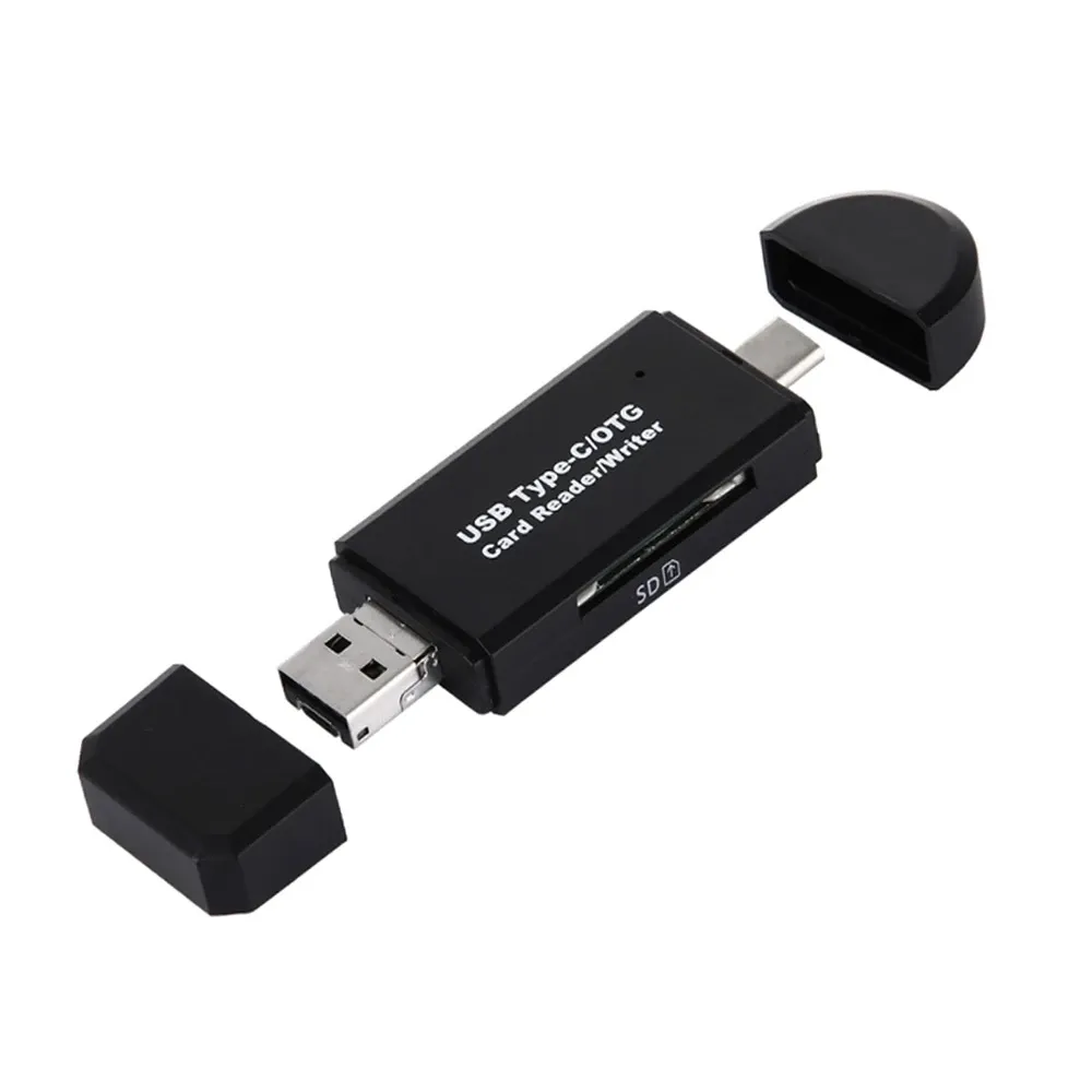 3-in-1 USB-C/OTG SD/MicroSD Card Reader - 5Gbps